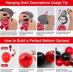 Red and Black Graduation Decorations 2026, Class of 2026 Graduation Party Decora