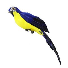 Artificial Feather Parrot Simulation Fake Bird Model Home Garden Lawn Tree Decor