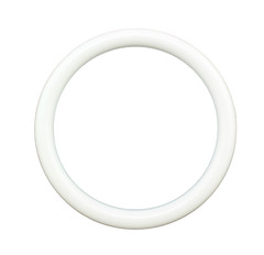 3 inch White Plastic Acrylic Rings 5/16 inch Thick 12 Pieces
