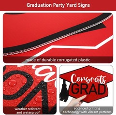 Durable 11-Pc Graduation Yard Signs for Class of 2026 – Easy Installation