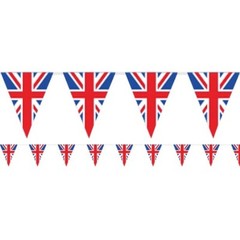 UNION JACK MINI FLAG BANNER BRITISH ENGLAND ROYAL HANGING PARTY DECORATION 5M