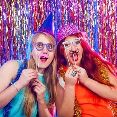 2M Foil Fringe Tinsel Shimmer Curtain Door Wedding Birthday Party DECORATIONS