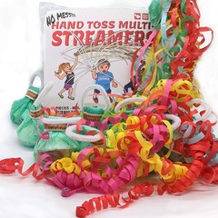10 Pack Multi Color Hand Toss Streamers – No Mess Dazzling Paper Throw Stream…