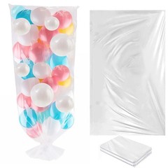 Balloon Transport Bags 2 Pack – 98.4″x59″ Heavy-Duty Reusable Clear Plastic B…