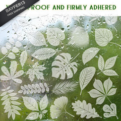 26 Pcs Leaf Window Decals, Anti-Collision Stickers for Birds, White