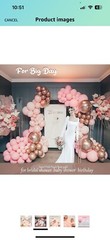 Pearl Pink Balloon Garland Double Stuffed Balloons Pearl Balloons Different S…
