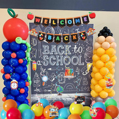Welcome Back to School Decorations Set, Welcome Back Banner, Backdrop, Hanging S
