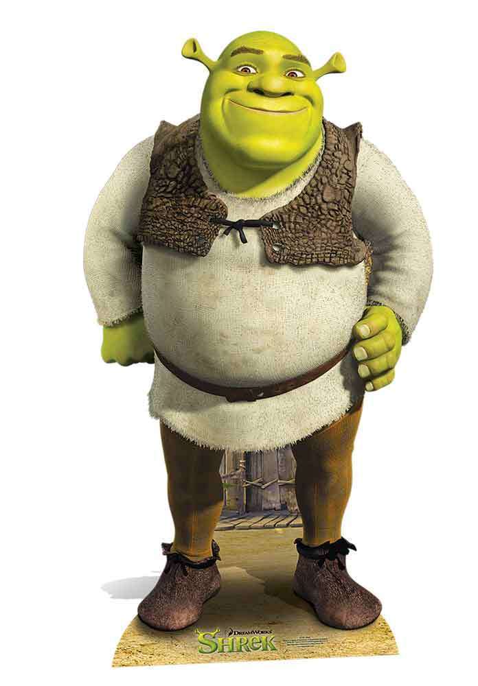 SHREK LIFESIZE CARDBOARD CUTOUT / STAND UP / STANDEE – DREAMWORKS GREEN OGRE