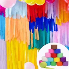 Crepe Paper Craft Streamers Decorative Paper Strip for Various Party Birthday