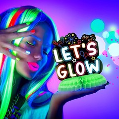 9 Pcs Neon Centerpieces for Table Glow in Dark Party Decorations, Glow Under …