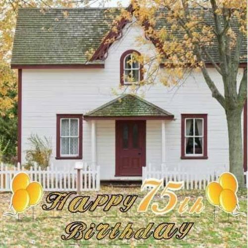 Happy 75th Birthday Yard Decoration 19 piece set – FREE SHIPPING, 12491