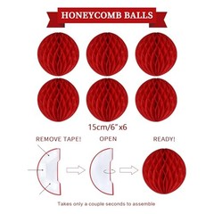 Birthday Decorations Kit – 16-Piece Set with Pre-Strung Happy Birthday Red