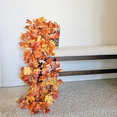 3 Pack Fall Leaf Garland, Hanging Fall Vines Autumn Garland Artificial Maple
