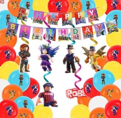Roblox Birthday Party Decorations 45pc Set New