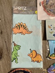 Dinosaur Birthday Party Decorations Lot Banners Table Cover & More