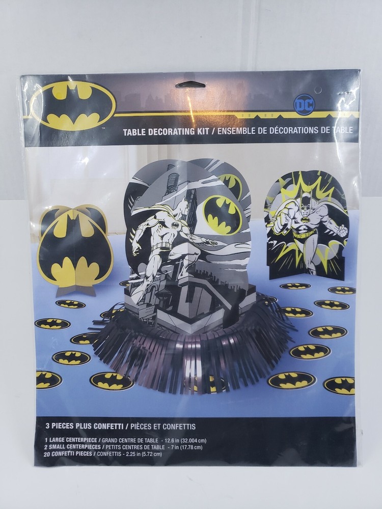 Batman Table Decorating Kit 23 Piece Centerpiece Party Supplies NEW!