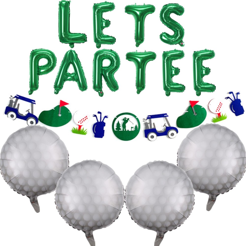 Let’s Partee Golf Party Balloons Decorations Banner Men Boys Decoration Sport…