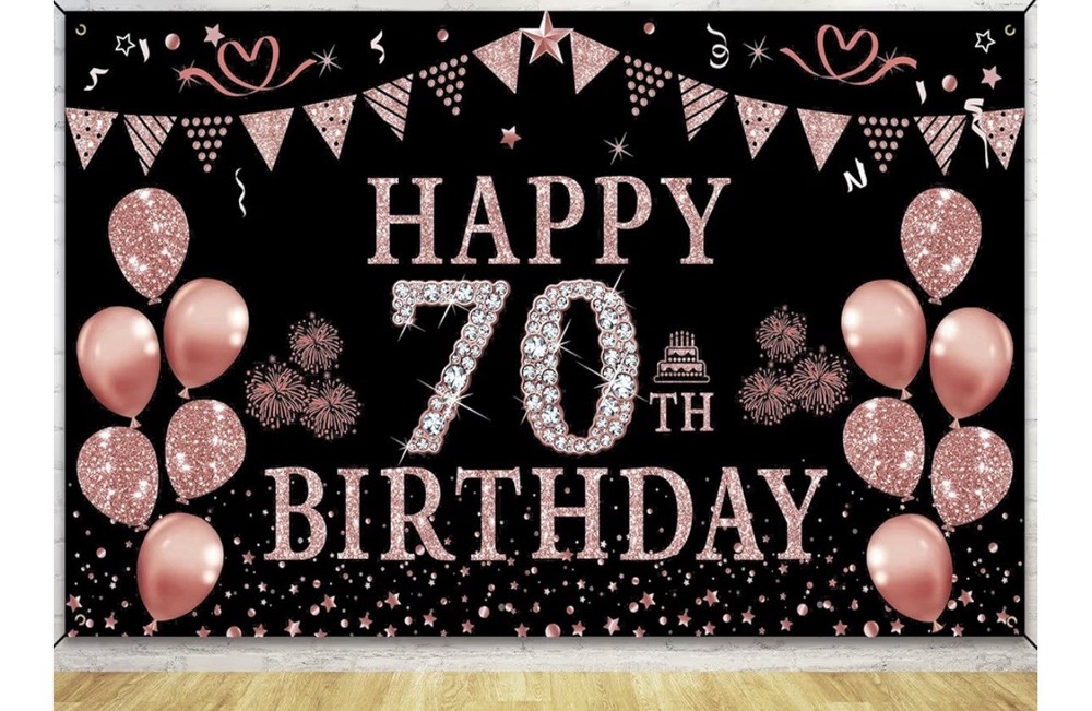70th Birthday Banner