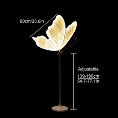 2PC Butterfly Floor lamp,Ceiling Lamp,for Wedding Party Decorations Props-31inch