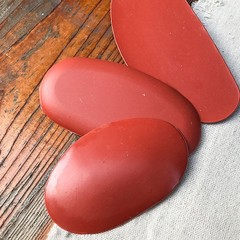 1Set Red Rubber Pottery Clay Ribs Tool Set for Sculpture and Ceramic Crafting