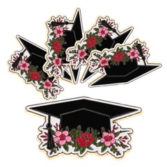 5pcs Graduation Cap Brooch Pin Metal Lapel Pins for Graduation Party Decoration