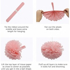 14 Pcs Tropical Party Decorations Set – Pre-Strung Flamingo Green Pink