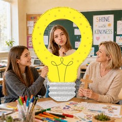 40 X 25 Inch Light Bulb VBS Party Decoration Lightbulb Yard Party Cutouts Lig…
