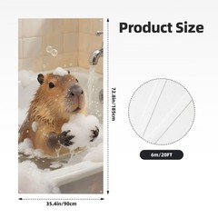 Capybara Door Cover Banner 72.8×35.4 Inch,Front Door Cover With Hanging Rope …
