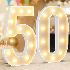 50Th Birthday Decorations,12.6 Inch Marquee Numbers for 50Th Wedding Anniversary