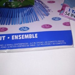 Blue’s Clues Party Set Nickelodeon Tablecloth Table Decoration Kit 3 Piece Cente