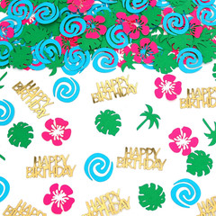 Happy Birthday Confetti-Glitter Moana Birthday Decorations,Moana Party Decor for