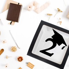 Elegant Black Balloon Boxes – Graduation Decorations for Class of 2026 Parties