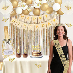 40Th Birthday Decorations for Women, Champagne Gold 40Th Birthday Decorations Wo