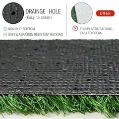 Artificial Grass Table Runner 72 Inches – Green Fake Grass Turf 12 x 72 Inches