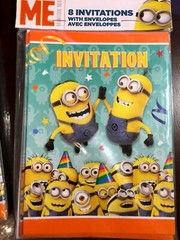 «Minions» Birthday Party Supplies, Plates, Invitations, Balloons, Tablecovers