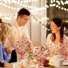 3 Pcs 30th Rose Gold Decorations for Table Centerpieces Star and Number 30 Me…