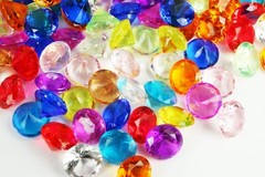 Bulk Pirate Gems 20MM ACRYLIC Plastic DIAMOND Shape Assorted color Choose Amount