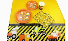 Construction Party Pack 50 Piece Set By Tiny Mills Construction Zone Theme