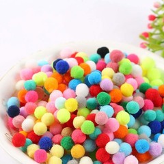 2000 PCS 8mm Multicolor Mixed Color Art Craft Pom Poms Balls DIY Party Decor
