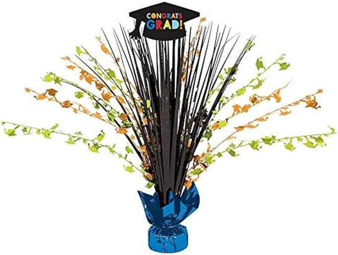 Navy Blue Foil Graduation Party Centerpiece – 1 pc