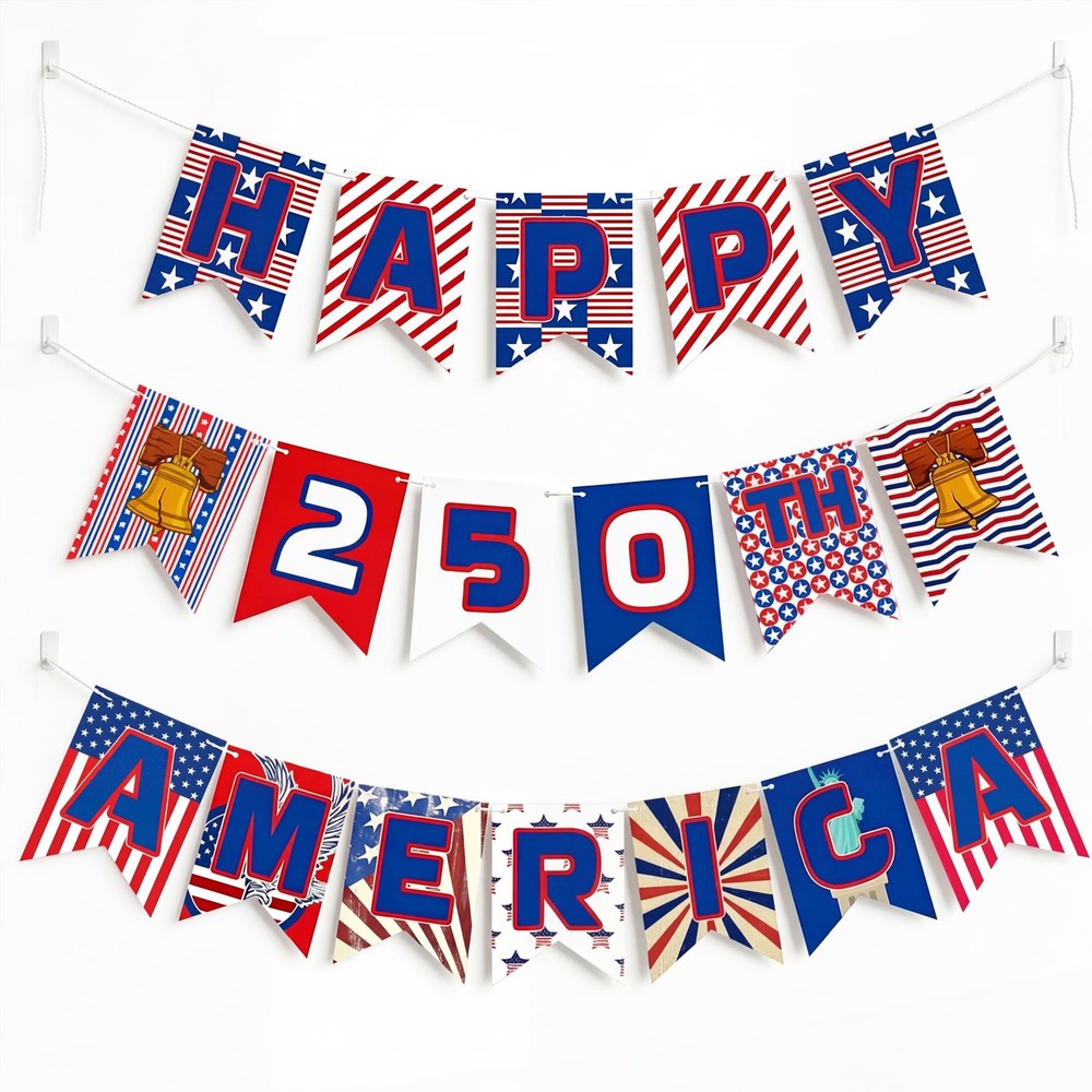 250th Anniversary Decorations 250 Year USA Anniversary Banner | America 250t…