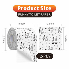 Funny Printed Toilet Paper Roll Novelty Birthday Gift Party Decoration