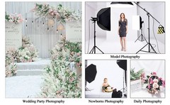 8FTX10FT White Backdrop Background for Photography Photo Booth Backdrop for