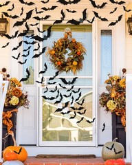 120 Pcs Halloween Decorations 3D Bats Decor, 4 Sizes Scary Bat