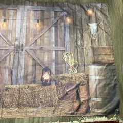 Western Cowboy Backdrop Cowboy Party Decor Large Tapestry Banner 43″x 69″