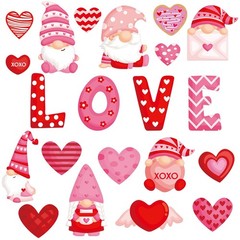40 PCS Valentines Day Paper Heart Cutouts Classroom Bulletin Board Decor