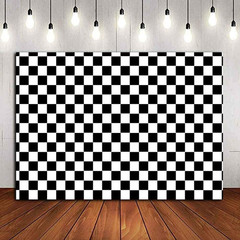 Cosplay Party Banner Checkered Flag Photography Backdrop Vinyl 7x5ft Photo Backg