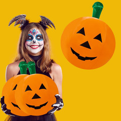 24-Pack Halloween Pumpkin Inflatable Decorations, Carnival Parties, Beach Party,