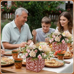 Mexican Party Centerpiece Boxes Cinco de Mayo Wedding Table Decorations 6pc