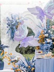 3D Simulated Butterfly Decoration, For Birthday Wedding Outdoor Party